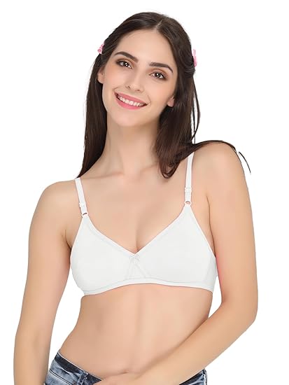 Clovia Soft Cotton-Rich Light Pink Full-Cup T-Shirt Bra – Non-Padded, Wire-Free